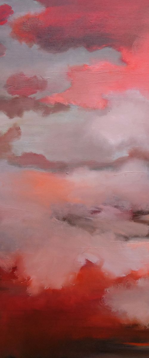 Discovered Sunset, 36" x 36". by Veta  Barker