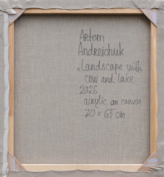 Landscape with Cow and Lake