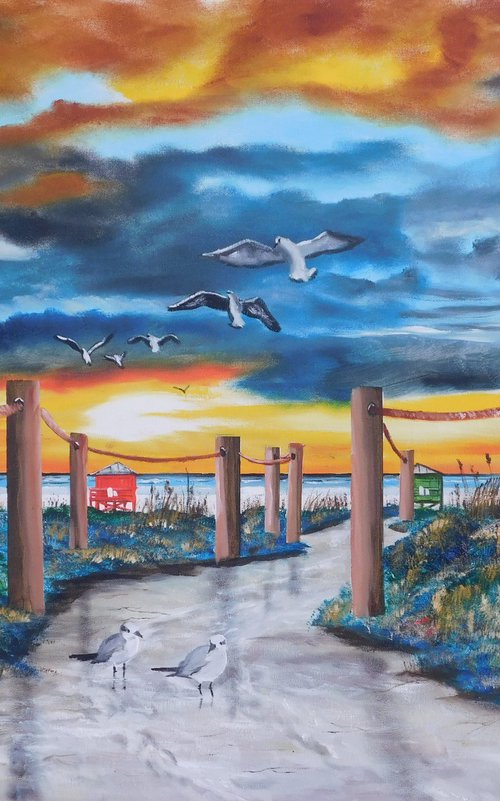Siesta Key Beach After The Rain by Lloyd Dobson