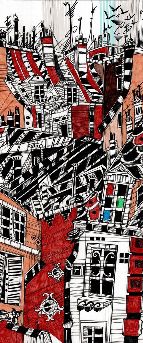 Red Roofs of Munich by Maria Susarenko