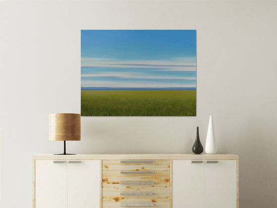 Fresh New Day - Blue Sky Landscape