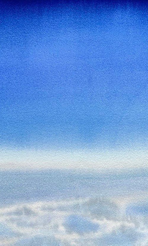Sky View From The Porthole by Alona Hryn