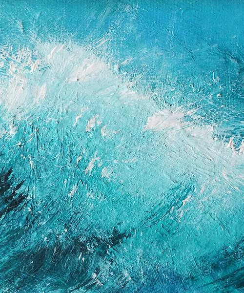 Small Surf in Blue, stunning, gorgeous by Mel Graham
