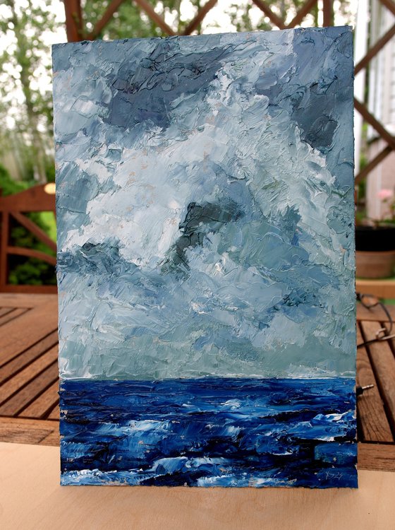 Seascape, Stormy Skies