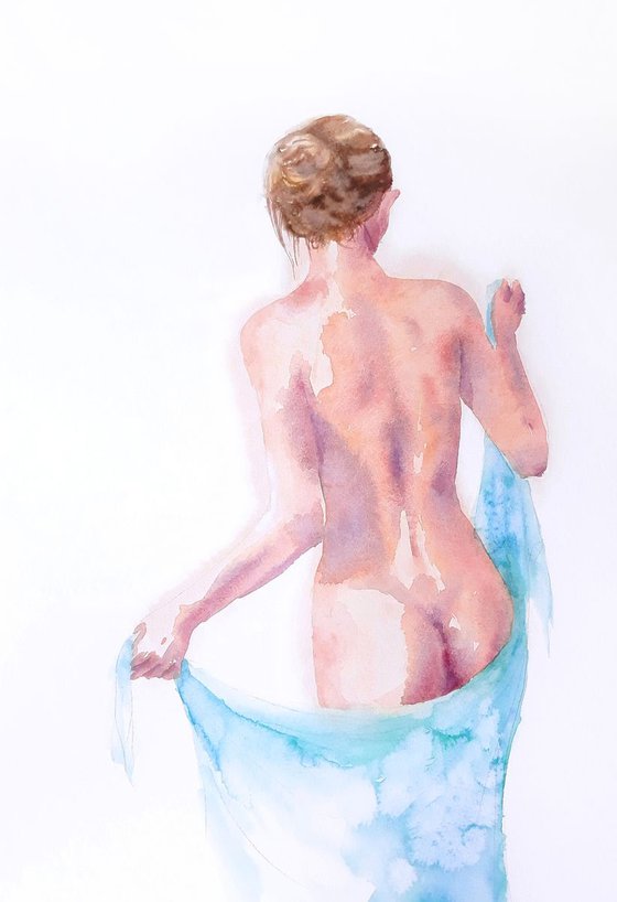 Feeling the Heat - Summer heat - nude woman - nude girl  - erotic - back