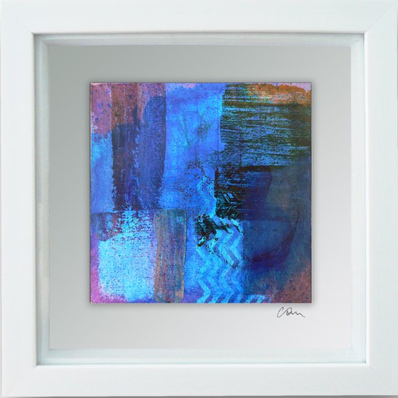 Framed ready to hang original abstract  - Cahier #10