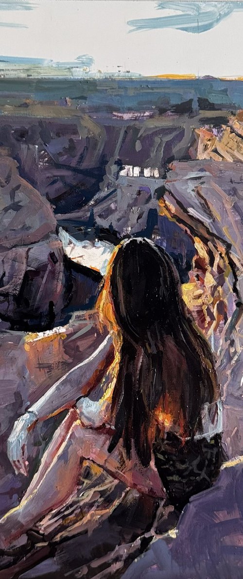 Solitude over the canyon by Marco  Ortolan