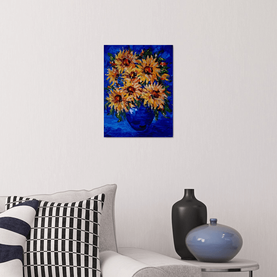 Still life with sunflowers