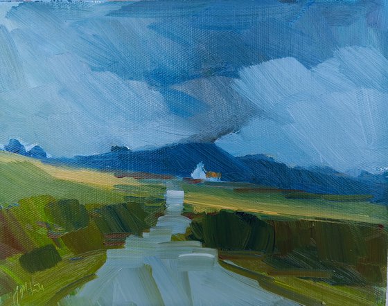 Landscape with a cottage 2