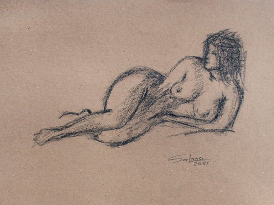 Nude Sketch 21.02 /  ORIGINAL PAINTING