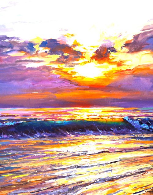 Morning Born from Waves by Andrej  Ostapchuk