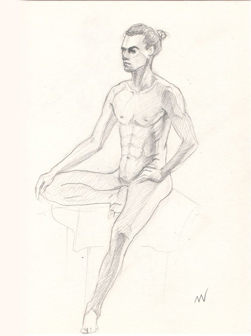 Sketch of Human body. Man.53 by Mag Verkhovets
