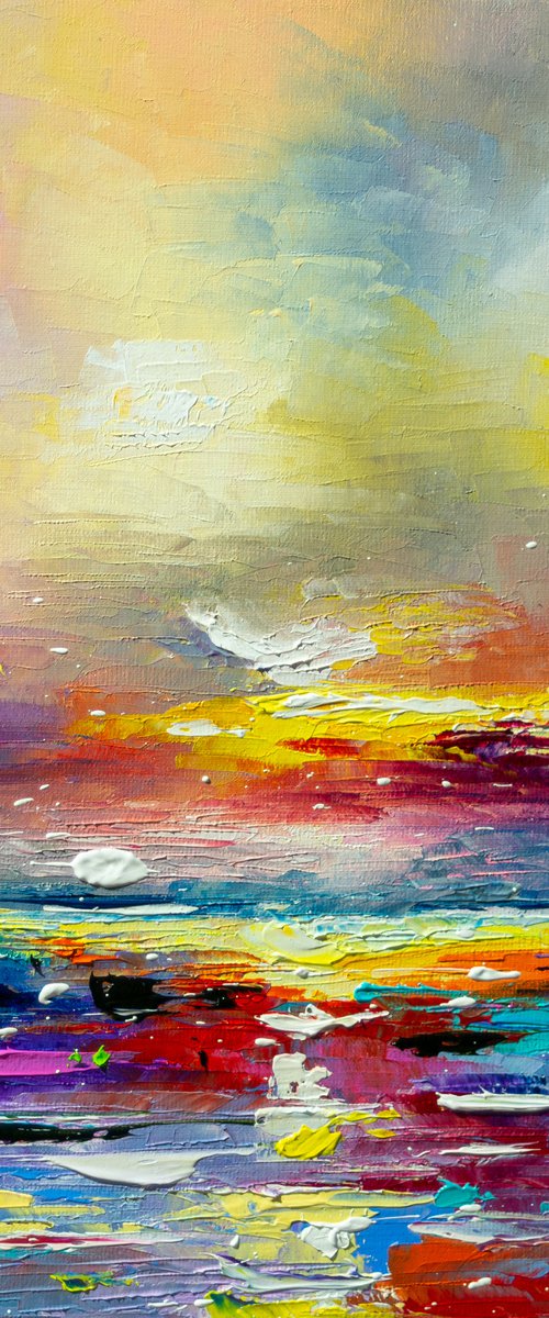 Sunset at sea by Liubov Kuptsova