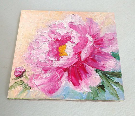 Pink Peony miniature