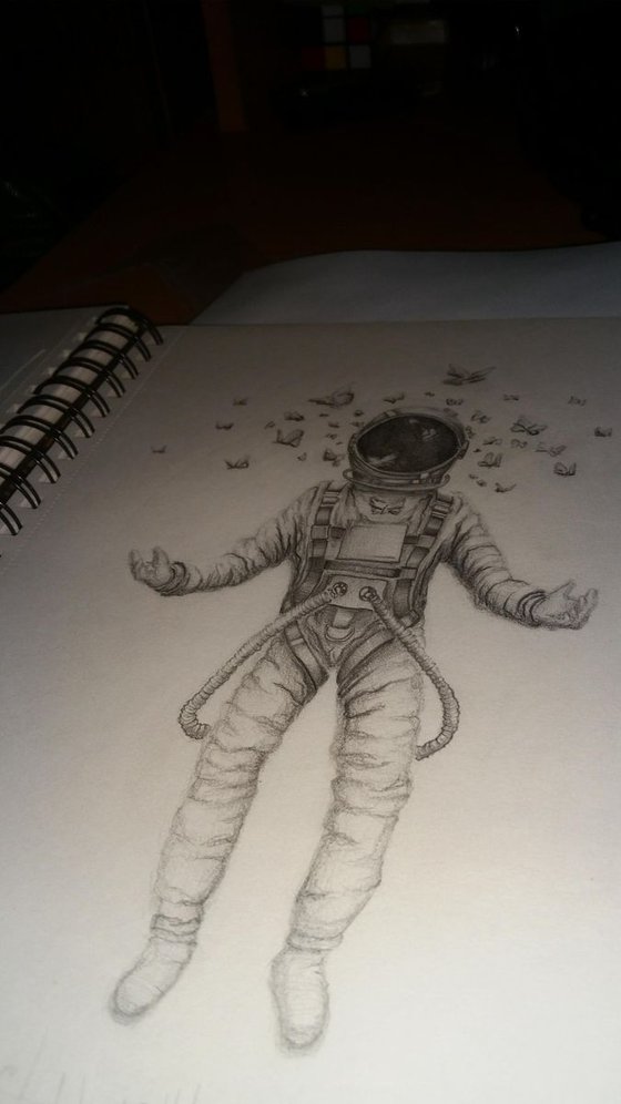 BUTTERFLY AND COSMONAUT