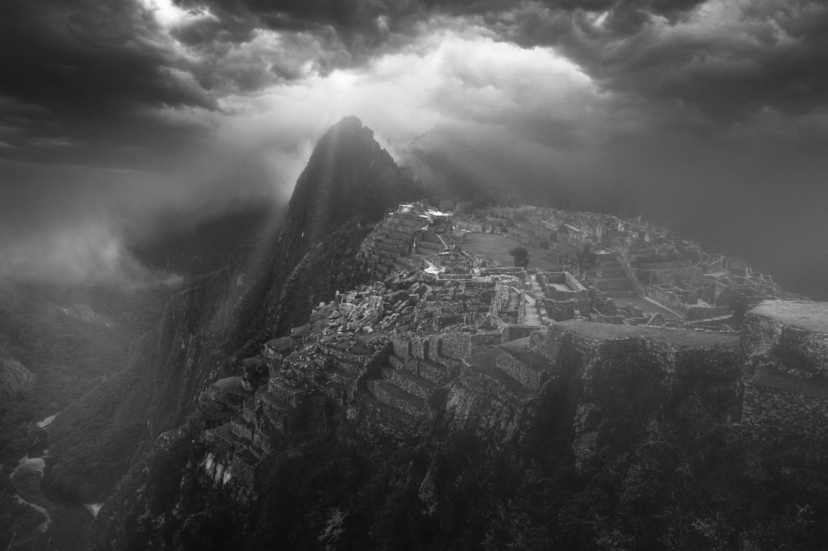 MIDNIGHT ATOP MACHU PICCHU...Ready to hang, limited edition photograph made in Peru by Harv Greenberg