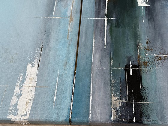 Aligned Stillness Diptych