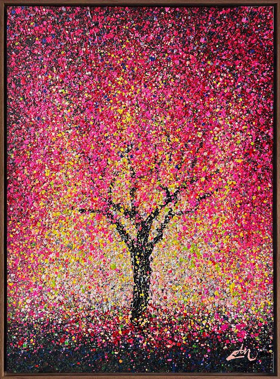 Pink Serenity - framed