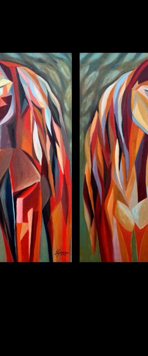 The Unbreakable Connection of Two Horses by Dania Sierra