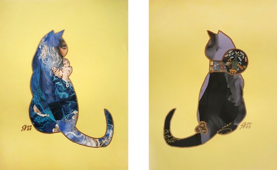 Collage VI , 2022 / Glamorous Cat