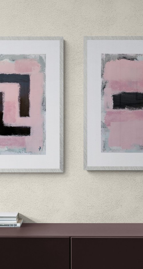Soft Dialogue.Diptych. by Tatsiana Yelistratava
