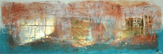 Eiszeit  - Abstract Art - Acrylic Painting - Canvas Art - Framed Painting - Abstract Painting - Industrial Art