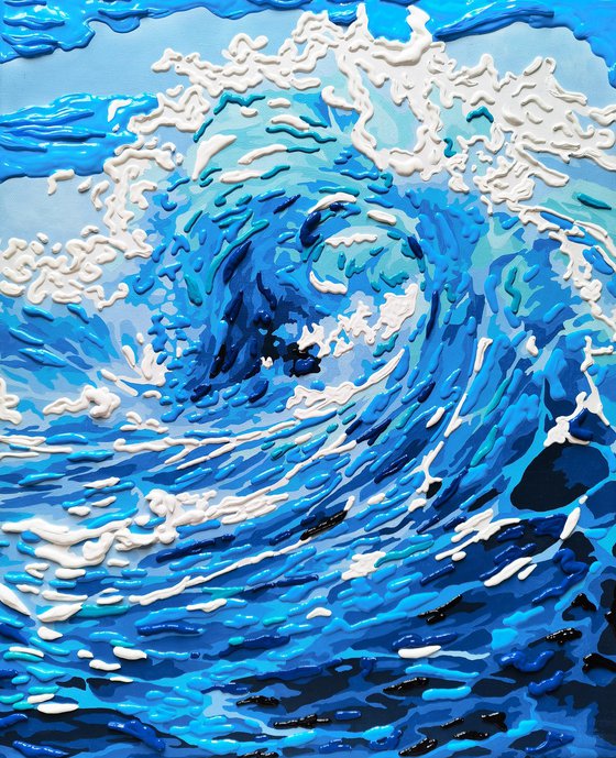Abstract ocean wave