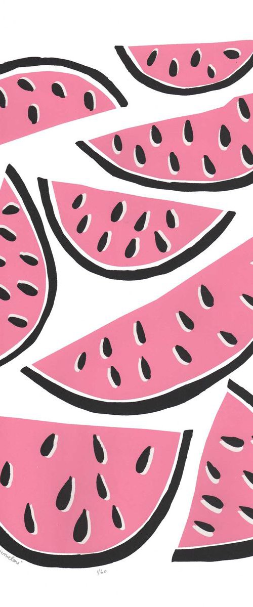 Watermelons - Unframed - FREE Worldwide Delivery by Lu West