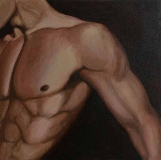 Male nude - torso 1 - man - body - muscles