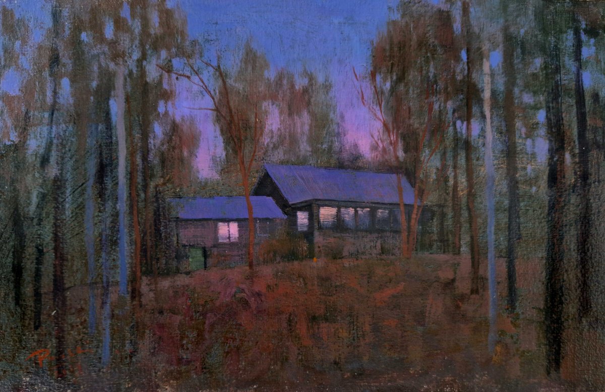 Landscape Acrylic Painting By Ayna Paisley, 11 X 7, Dawn