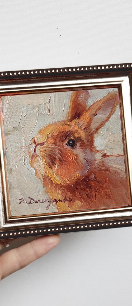 Cute rabbit by Nataly Derevyanko