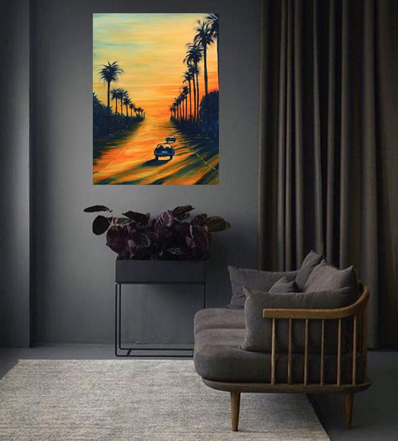 Another day going down- Californication series EXTRA DEEP 3D CANVAS