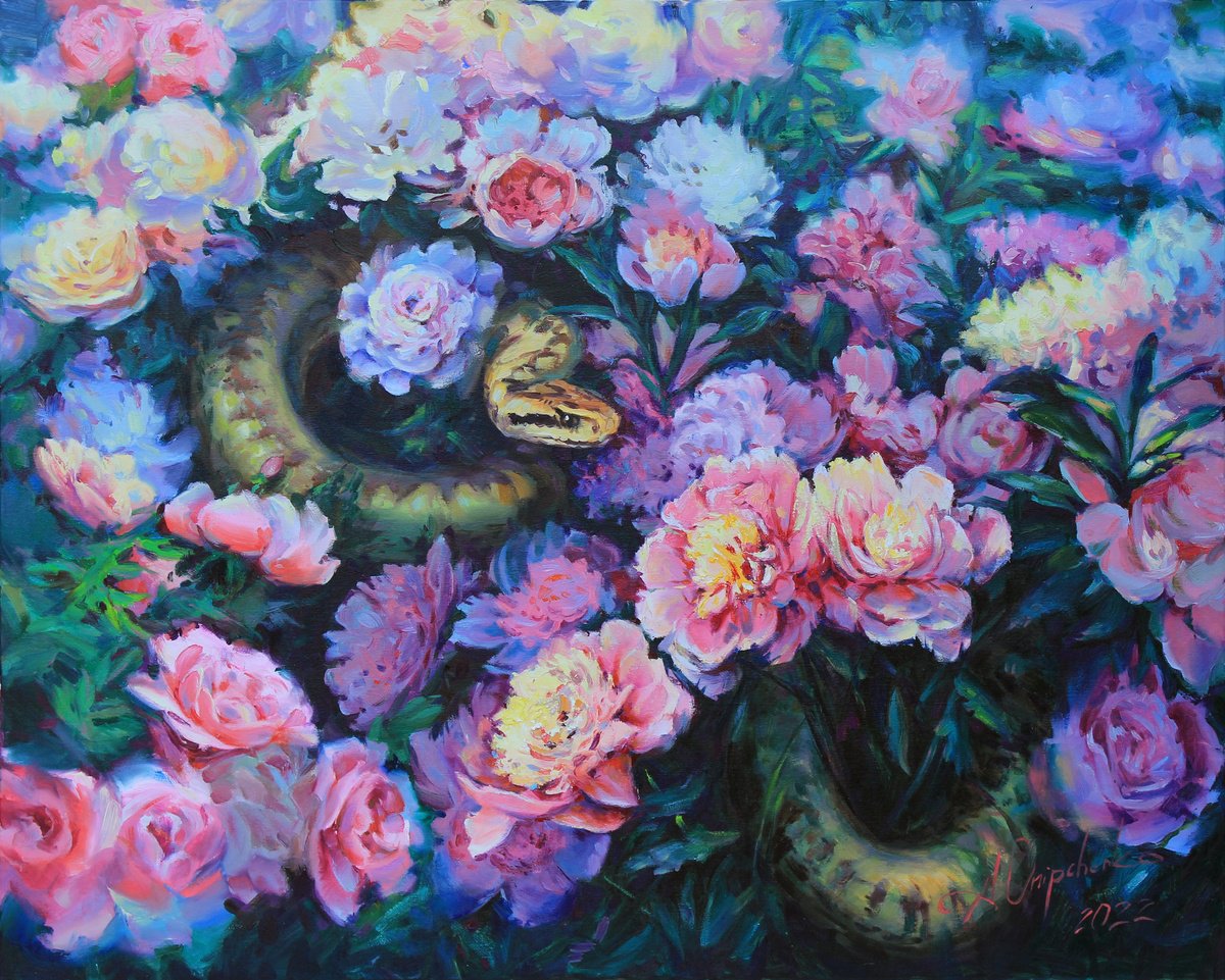 Dangerous Beauty. Snake By Alisa Onipchenko-Cherniakovska, 39 X 31, Artwork For Sale On Artfinder