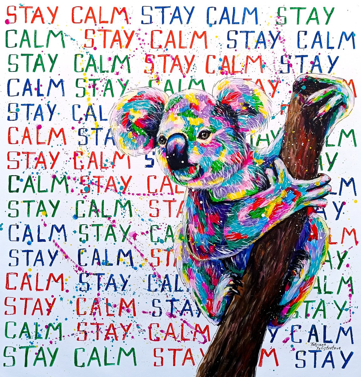 Conditioned Calm By Tatsiana Yelistratava, 36 X 37, Artwork For Sale On Artfinder