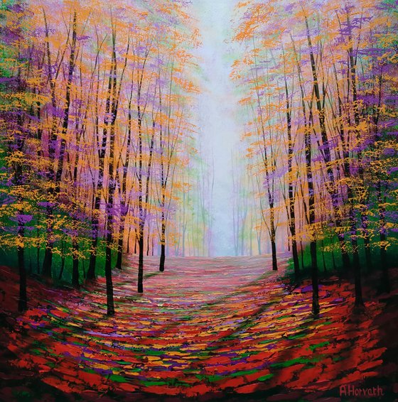 Shimmering Amber Glade