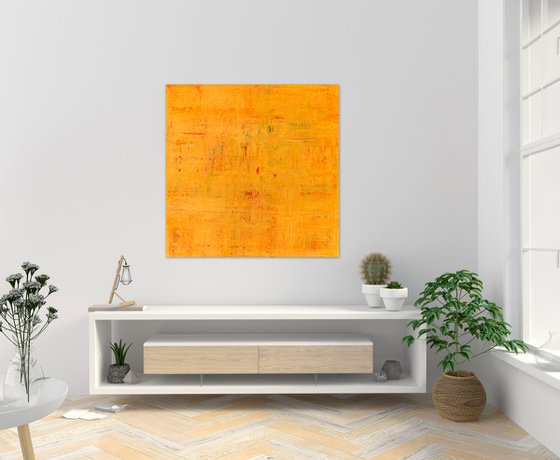 Orange abstract painting DU174