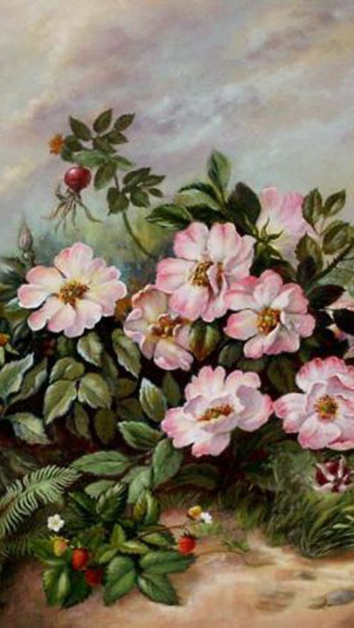 Landscape roses with thorns by Aldona Cicėnienė