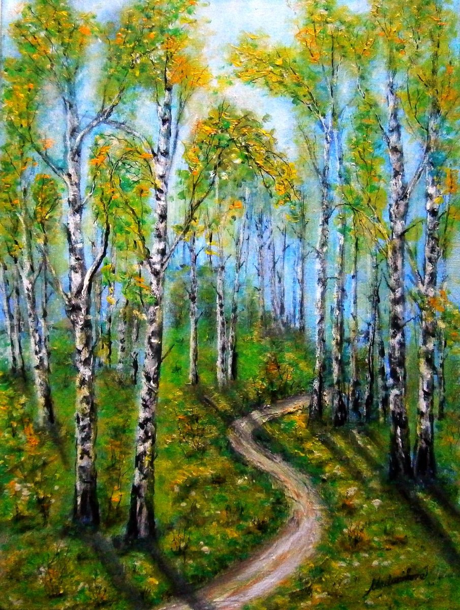 In the birch forest.. by Emilia Urbanikova