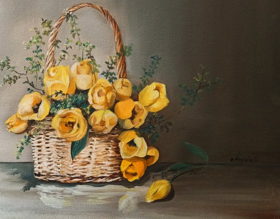 Yellow tulips