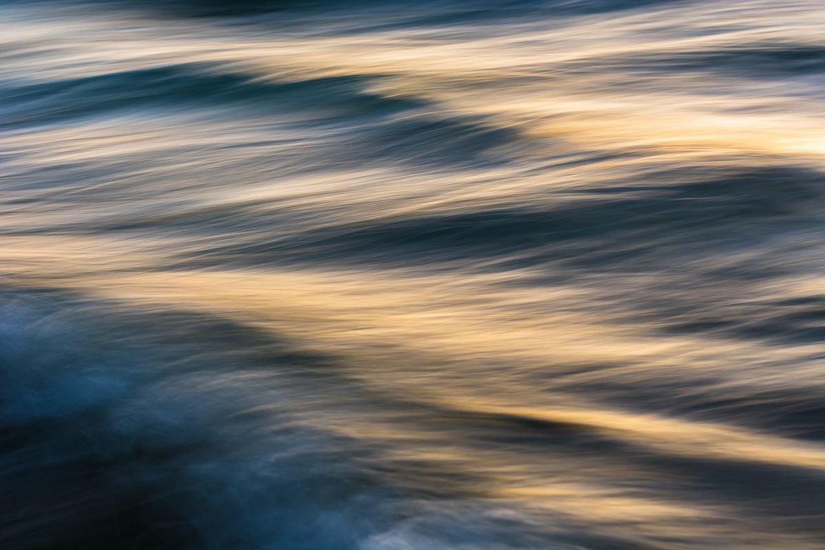 Abstract Landscape Photograph By Tal Paz-Fridman, 22 X 16", The Uniqueness Of Waves Xxiv, Original Artwork
