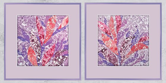Set of 2 «Lavender Tropics»