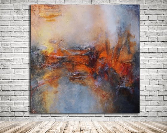 Inexorable Conscientiousness - large square painting