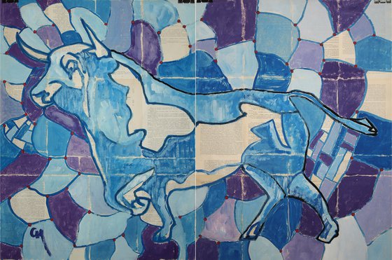 Bull (diptych)