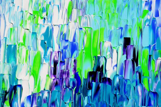 Relief Blue 36 - Large Abstract Ocean - Sea