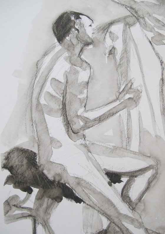 male nude in various poses