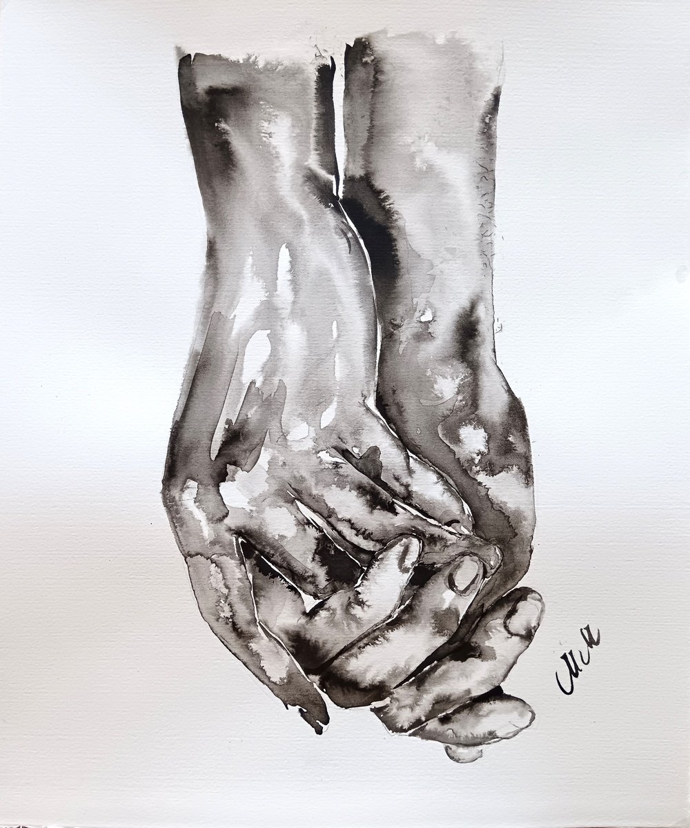 Hands in love II by Mateja Marinko