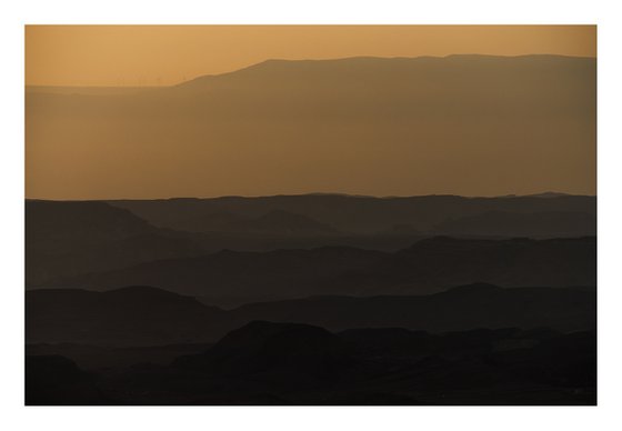 Sunrise over Ramon crater #2