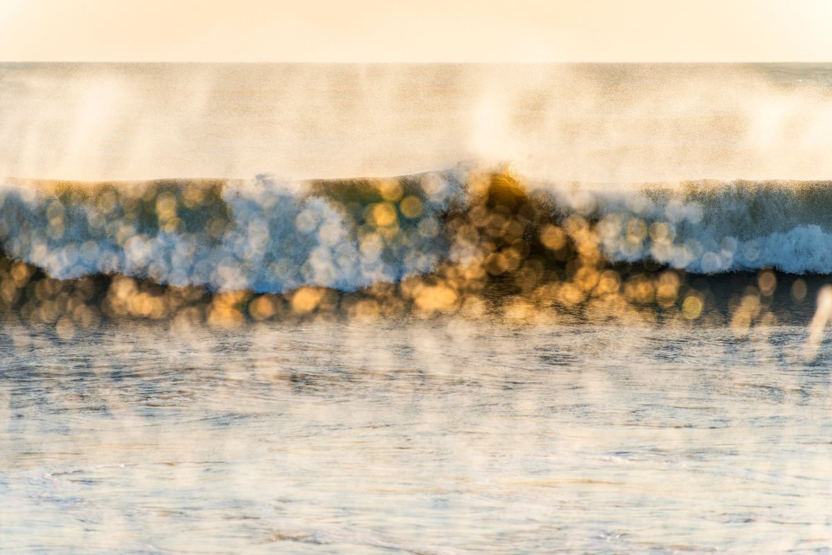 Abstract Landscape Photograph By Andrew Lever, 60 X 40, Shimmering Wave, Original Artwork