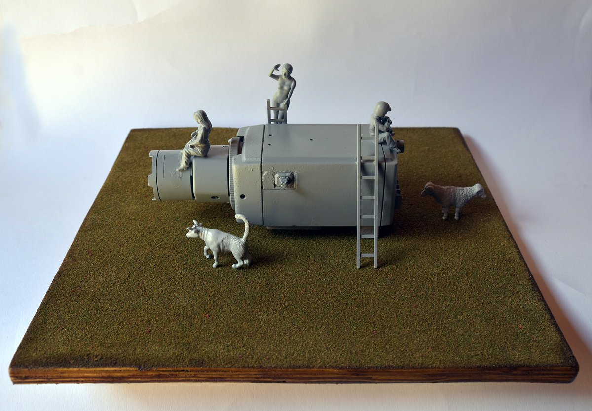 Surrealistic Still Life Sculpture By Pete Davies, 13 X 5", Security Camera As Public Art, Original Artwork