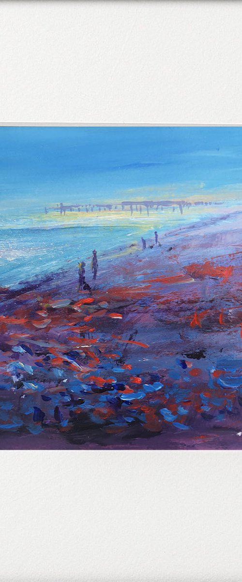 Seasons - Summer Sunset Beach Pier by Teresa Tanner